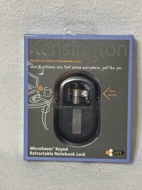 Kensington MicroSaver Keyed Retractable Notebook Lock - Black